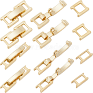 16Pcs 2 Styles Eco-Friendly Brass Watch Band Clasps, Long-Lasting Plated, Real 24K Gold Plated, 15~16x3.5~6.5x4mm, 8pcs/style(KK-SC0004-12)