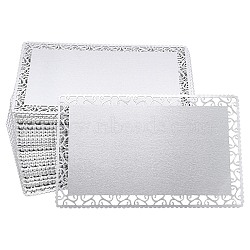 Aluminum Blank Thermal Transfer Business Cards, with Laciness & Rectangle Plastic Box, Silver, 86x54x0.5mm, Box Size: 95.5x59.5x24.5mm, 100pcs/box(DIY-WH0195-03A)