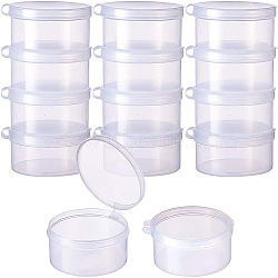 Plastic Bead Containers, Column, Clear, 5.2x2.8cm, capacity: 35ml, 12pcs, Carton: 20x13x8cm(CON-BC0004-17)