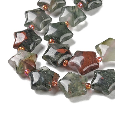 perles de pierre de sang naturelle africaine(G-NH0005-003)-4