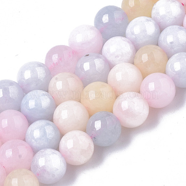 9mm Mixed Color Round Chalcedony Beads