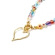 Ожерелье с подвеской из сплава сердца для девочек-подростков(NJEW-JN03707)-1