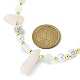 Natural Mixed Gemstone Bullet & Synthetic Moonstone Beaded Necklaces(NJEW-JN04406)-4
