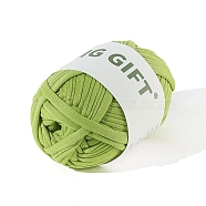 Polyester Cloth Yarn, For Hand Knitting Thick Thread, Crochet Cloth Yarn, Yellow Green, 5mm, about 32.81 Yards(30m)/Skein(PW-WG82661-29)