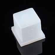 Silicone Dice Molds, Resin Casting Molds, For UV Resin, Epoxy Resin Jewelry Making, Cube Dice, White, 33x33x29mm(X-DIY-L021-23)