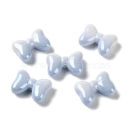 Gradient Color Opaque Acrylic Beads, Bowknot, Light Steel Blue, 28x20.5x10mm, Hole: 2.5mm(MACR-K341-13A)