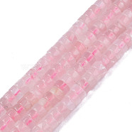 Natural Rose Quartz Beads Strands, Heishi Beads, Flat Round/Disc, 6~6.5x3~3.5mm, Hole: 0.9mm, about 115~118pcs/strand, 15.16 inch~15.35 inch(38.5~39cm)(G-N326-148A)