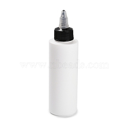 Translucent Plastic Glue Bottles, Empty Bottles, White, 15.2x4.2cm, Capacity: 120ml(4.06fl. oz)(DIY-XCP0003-54)