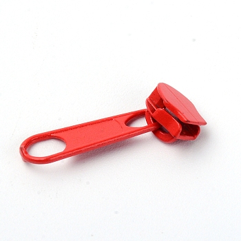 Zinc Alloy Replacement Zipper Sliders, for Luggage Suitcase Backpack Jacket Bags Coat, Red, 2.75x0.7x0.65cm