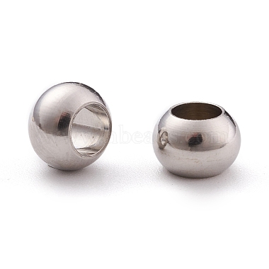 8mm Rondelle Stainless Steel Beads