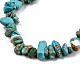 Unisex Chip Synthetic Turquoise(Dyed) Beaded Stretch Bracelets(BJEW-S143-05)-3