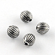Round Antique Acrylic Corrugated Beads(X-PACR-S208-83AS)-1
