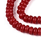 Opaque Solid Color Glass Beads Strands(GLAA-ZX008-6mm-18O)-3