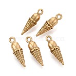 304 Stainless Steel Pendants, Ice Cream Charms, Golden, 17.5x5.5x5~5.5mm, Hole: 1.5mm(STAS-T075-11G)