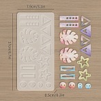 DIY Silicone Molds, Decoration Making, Resin Casting Molds, For UV Resin, Epoxy Resin Jewelry Making, Clear, 171x79x5mm, Hole: 2mm, Inner Diameter: 10.5~41X9.5~28mm(X1-SIMO-H020-01A)