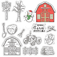 Custom PVC Plastic Clear Stamps, for DIY Scrapbooking, Photo Album Decorative, Cards Making, Snowman, 160x110x3mm(DIY-WH0448-0114)