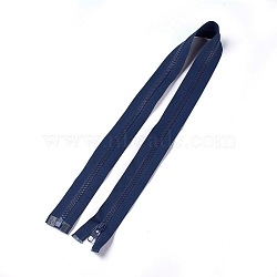 Garment Accessories, Nylon and Resin Zipper, with Alloy Zipper Puller, Zip-fastener Components, Marine Blue, 77.5x3.3cm(FIND-WH0031-A-19)