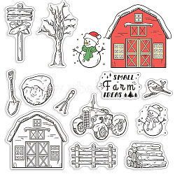 Custom PVC Plastic Clear Stamps, for DIY Scrapbooking, Photo Album Decorative, Cards Making, Snowman, 160x110x3mm(DIY-WH0448-0114)