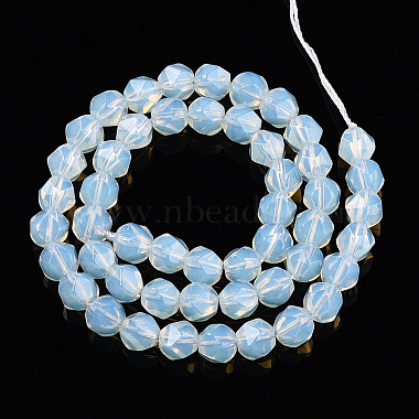 Opalite los granos hebras(G-T139-8mm-49)-2