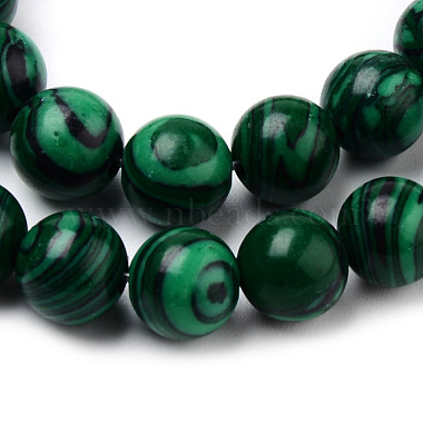 Chapelets de perles en malachite synthétique(G-Q462-57-10mm)-2