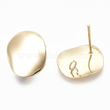 Brass Stud Earring Findings(KK-S348-108)-2