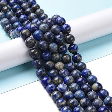 Natural Lapis Lazuli Beads Strands(G-E483-17-10mm)-7