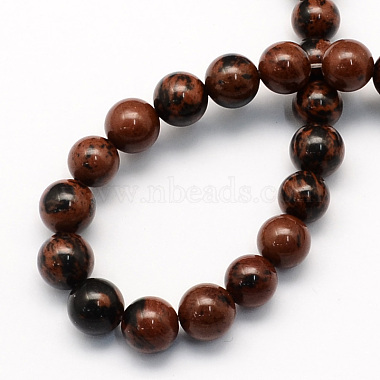Natural Mahogany Obsidian Round Beads Strands(X-G-S163-4mm)-2