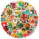 50Pcs Christmas Theme Cartoon Paper Stickers(DIY-P085-12)-2