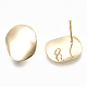 Brass Stud Earring Findings(KK-S348-108)-2