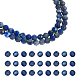 nbeads 2 brins de perles de lapis-lazuli naturelles(G-NB0004-64)-1