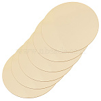 Brass Sheet, Brass Discs, Flat Round, Raw(Unplated), 50x0.5mm(KK-WH20011-01A-C)