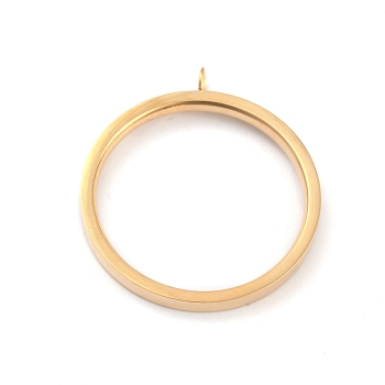 304 Stainless Steel Finger Ring Settings, Loop Ring Base, Golden, US Size 7(17.3mm), 2mm, Hole: 2mm, Inner Diameter: 17.3mm