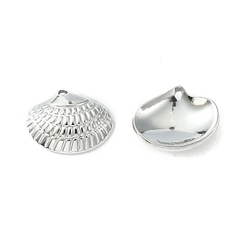 304 Stainless Steel Charms, Shell Shape Charms, Stainless Steel Color, 6.5x8x2mm, Hole: 0.6mm