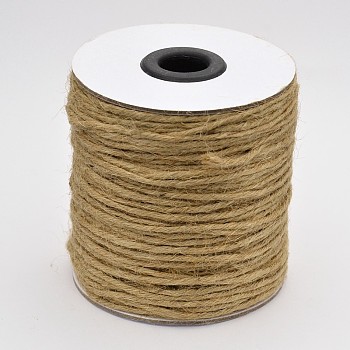 Jute Cord, Jute String, Jute Twine, 6 Ply, for Jewelry Making, Peru, 2mm, about 100yards/roll, 300 feet/roll