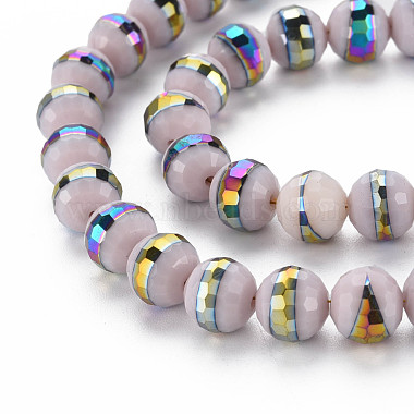 Chapelets de perles en verre opaque de couleur unie(EGLA-N006-031-B05)-3