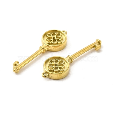 Real 14K Gold Plated Key 304 Stainless Steel Pendants