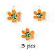 3Pcs Handmade Lampwork Pendants(LAMP-YW0001-92)-1