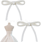 2Pcs Polyester Cord for Women's Wedding Dress Zipper Replacement, Adjustable Fit Satin Corset Back, Lace-up Formal Prom Dress, Beige, 18mm, 3.5m/pc(DIY-GF0010-30C)