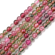 Natural Tourmaline Beads Strands, Round, 2~2.5mm, Hole: 0.5mm, about 162~164pcs/strand, 15.31~15.51 inch(38.9~39.4cm)(G-G0005-B02)