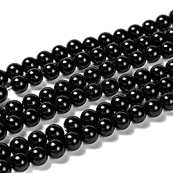 Natural Eyeless Obsidian Beads Strands, Round, 12mm, Hole: 1mm, about 34pcs/strand, 14.96''(38cm)(G-K123-06-12mm)