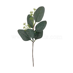 Plastic Artificial Leaf, for Vase Floral Arrangement Wedding Bouquet Decoration, Green, 285mm(HULI-PW0002-025B)