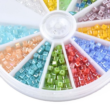 600Pcs 12 Colors Faceted Glass Beads Strands(GLAA-Q026-06)-2