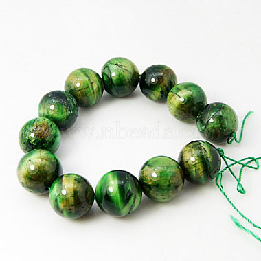 Natural Green Tiger Eye Beads Strands(G-G099-8mm-6)-2
