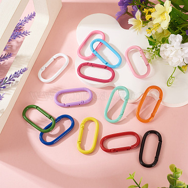10Pcs Alloy Spring Gate Rings(FIND-TA0009-25E)-7