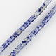 Perles naturelles de pierres précieuses de tache bleue brins(X-G-R181-16)-1