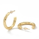 Brass Half Hoop Earrings(EJEW-A056-04G)-2