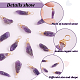 16Pcs Raw Rough Natural Amethyst Copper Wire Wrapped Pendants(PALLOY-AB00104)-4
