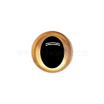 Craft Resin Doll Eyes, Stuffed Toy Eyes, Safety Eyes, Half Round, Gold, 15mm(DOLL-PW0006-001A-08)