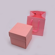 Explosion Box, Love Memory Multi-layer Surprise, DIY Photo Album as Birthday Anniversary Gifts, Pink, 12.2x12.2x12.2cm(DIY-WH0184-30B)