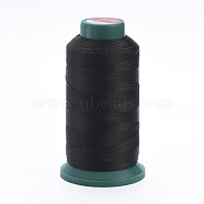 Polyester Sewing Threads, Temperature Heat Resistant Threads, DIY Leather Sewing Craft, Bookbinding, Shoe Repairing, Black, 0.3mm, 1800m/roll(OCOR-I007-215)